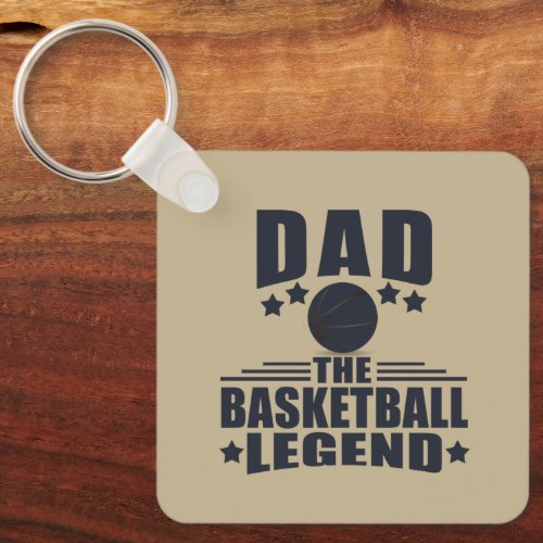 dad the basketball legend keychain