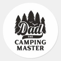 Dad the Camping Master Vintage Adventure Father