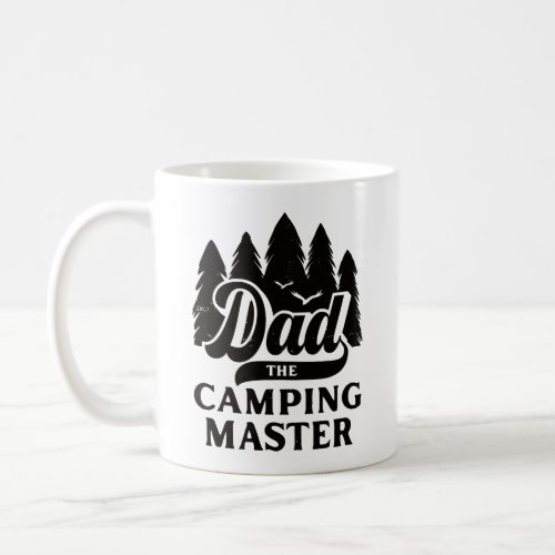 Dad the Camping Master Vintage Adventure Father Coffee Mug