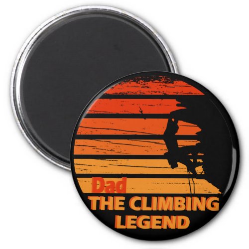 dad the climbing legend magnet