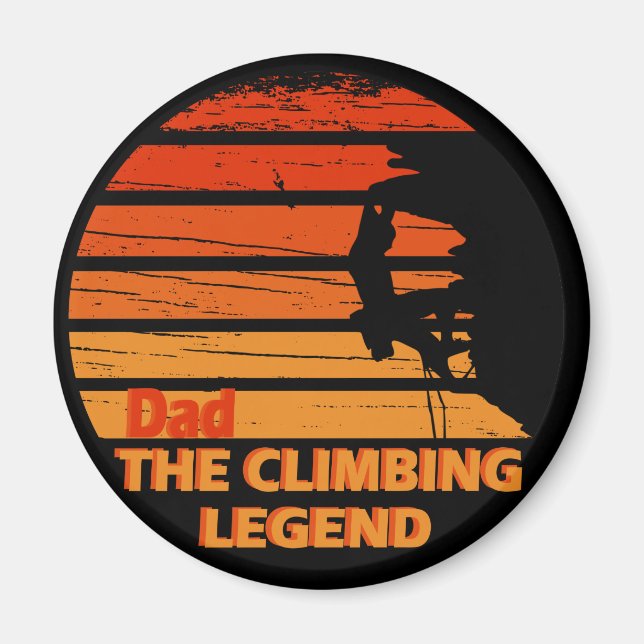 dad the climbing legend magnet (Front)