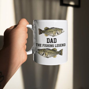 Dad The Fishing Legend Bass Fish Father Sports  Mug