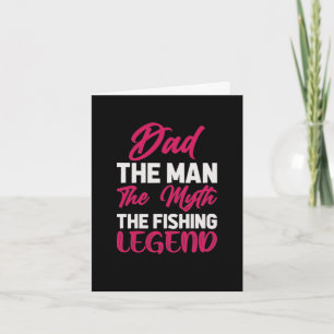 Dad The Fishing Legend Birthday Card