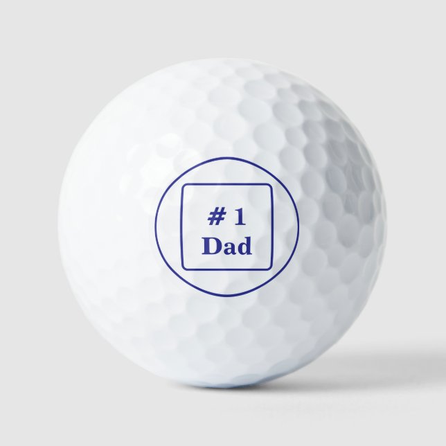 Dad the Golfer Golf Balls (Front)