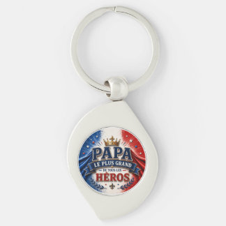 Dad, The Greatest of All Heroes Keychain