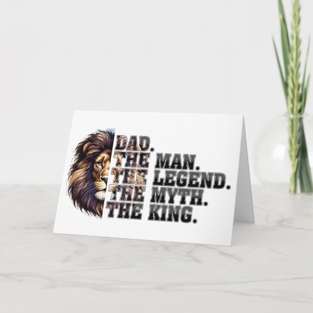 Dad—The King, The Legend, The Myth Card (Front)