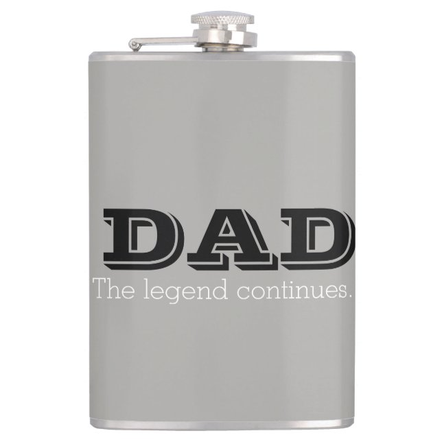 Dad the Legend Flask (Front)