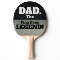 Dad The Legend Funny Smack Talk Black Silver Game Ping Pong Paddle Dad The Legend Funny Smack Talk Black Silver Game Ping Pong Paddle