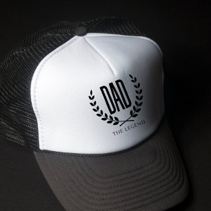Dad The Legend Quote Father's Day Typography Trucker Hat