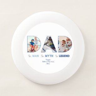 DAD The Man Myth Legend Blue Gradient Photo Wham-O Frisbee