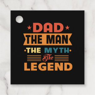 Dad The Man The Myth Favor Tags