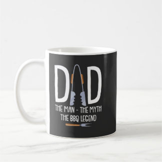 Dad The Man The Myth The BBQ Legend Funny Barbecue Coffee Mug