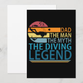 Dad The Man The Myth The Diving Legend (Front/Back)