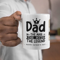 Dad The Man The Myth The Legend 2x Photo