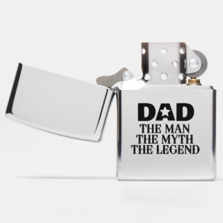 Dad The Man The Myth The Legend Cool Funny Father Zippo Lighter