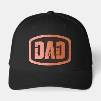 Dad The Man The Myth The Legend Leather Patch Hat
