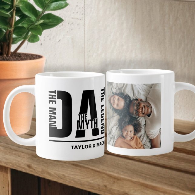 Dad The Man The Myth The Legend Personalized Giant Coffee Mug (Dad The Man The Myth The Legend Personalized Giant Coffee Mug by Ricaso. Add your photo and text)