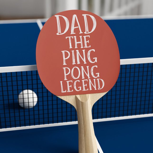 Dad The Ping Pong Legend Funny Red  Ping Pong Paddle (Creator Uploaded)