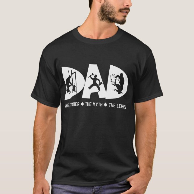 Dad The Plumber Myth The Legend Fathers Day Gift T-Shirt (Front)