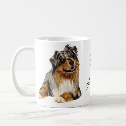 Dad to An Ausshole_ Australian Shepherd Mug