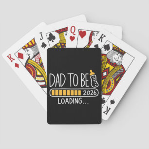 Dad To Be 2026 Promoted to Daddy New Father  Poker Cards