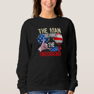 Dad To Be Baby Reveal Man Behind The Firecracker 4 Sweatshirt
