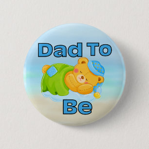 Dad to Be (Boy) Button