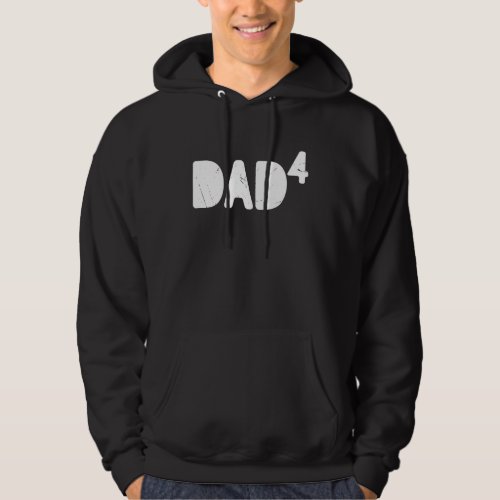 Dad to be of 4 kids Pregnancy announcement Four Ba Hoodie
