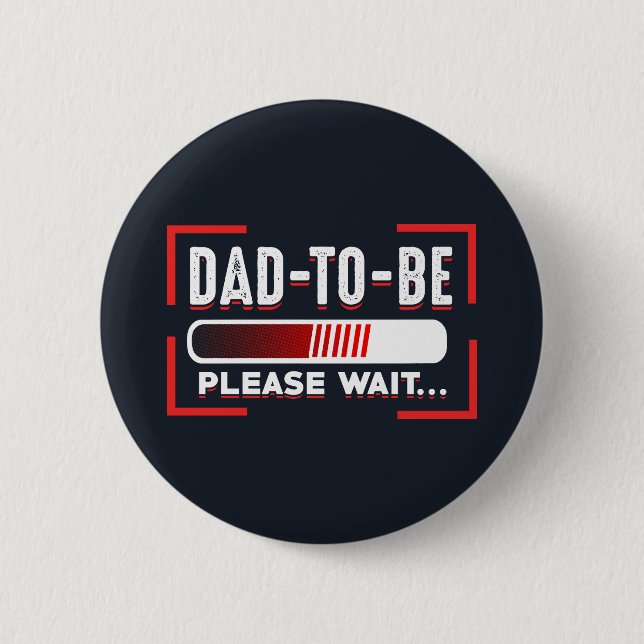 Dad To Be Pregancy Announcement Button (Front)