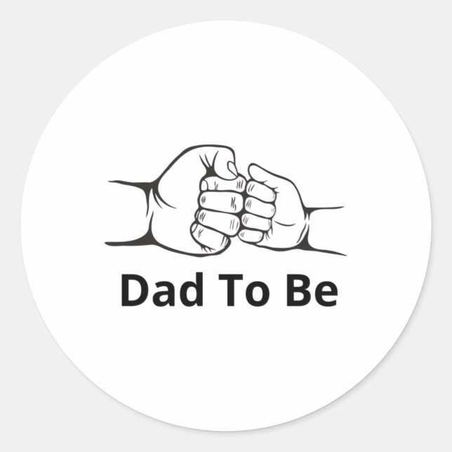 Dad To Be Sticker  (Front)