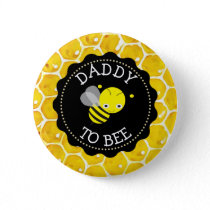 Dad to Bee Baby Shower Button