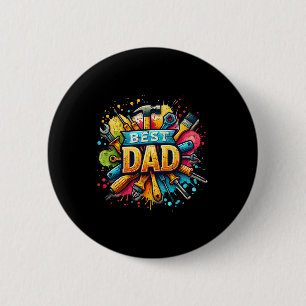 Dad Tools Craftsman Dad Daddy Father Fathers Day Button