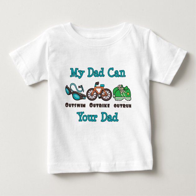 Dad Triathlon Infant T-shirt | Zazzle