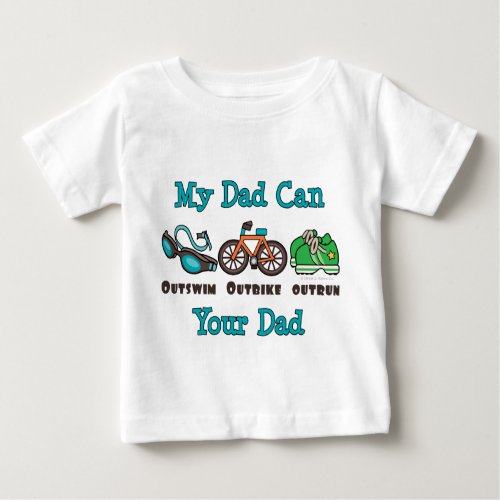 Dad Triathlon Toddler T_shirt
