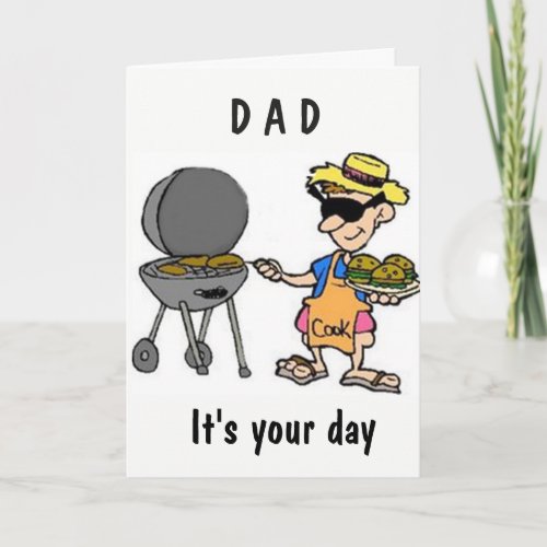 DAD U MAKE EVERYDAY HAPPY_BIRTHDAY LOVE CARD