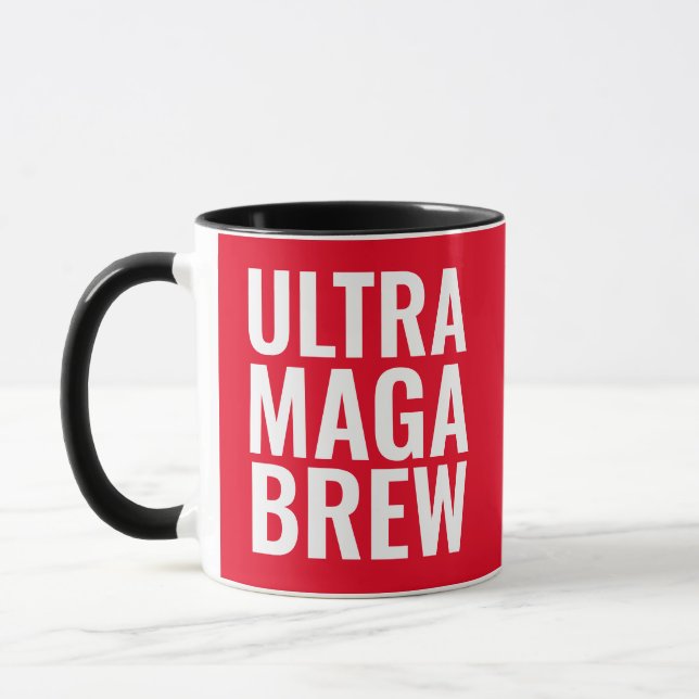 DAD ULTRA MAGA TRUMP BREW COFFEE MUG (Left)