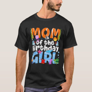 Dad Under Sea Theme Birthday Party Girl Ocean Sea  T-Shirt