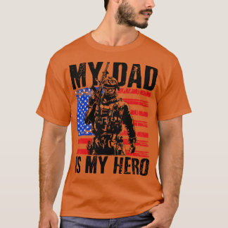 Dad USA Flag Fathers Day 4th of July T-Shirt