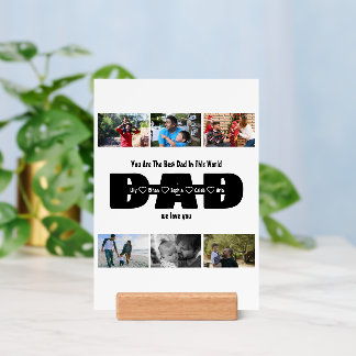 Dad, We Love You – Fathers Day 6 Photo Collage Holder