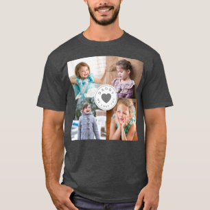Dad We Love You Kids 4 Photo Collage T-Shirt
