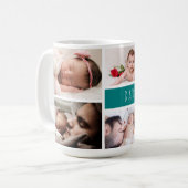 Dad We Love You Photo Collage Coffee Mug (Front Left)