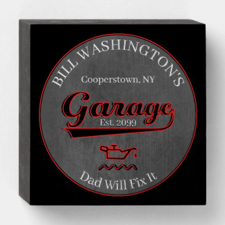 Dad Will Fix It Garage Wood Box Sign