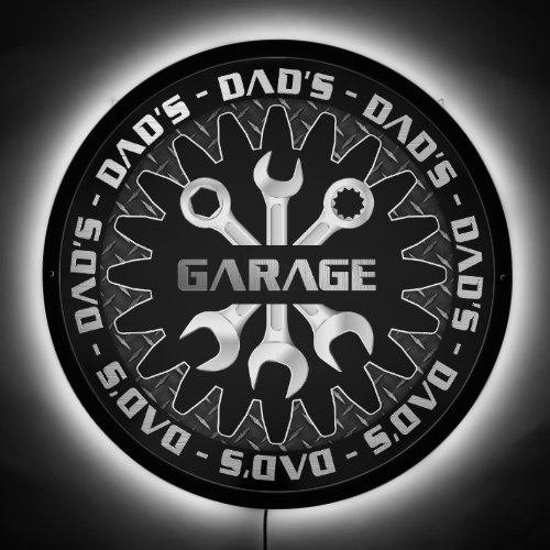 Dad Will Love This Modern Look Garage LED Sign