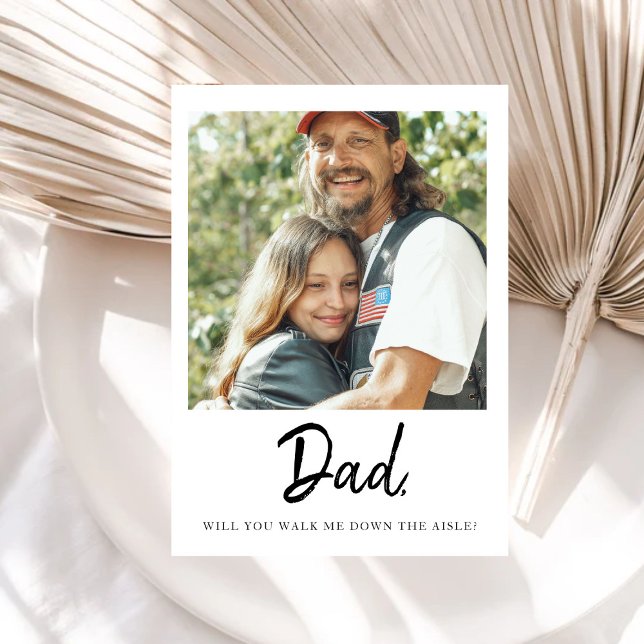 Dad Will You Walk Me Down The Aisle Father Bride Invitation (Creator Uploaded)