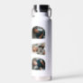 Dad with custom 3 kids photo and name water bottle