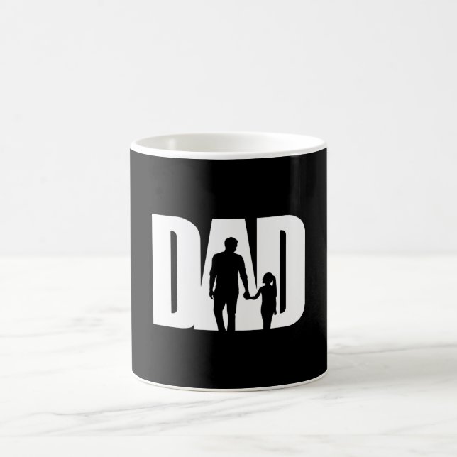 Dad With Daughter Shirt Father's Day T-Shirt Ideas Coffee Mug (Center)
