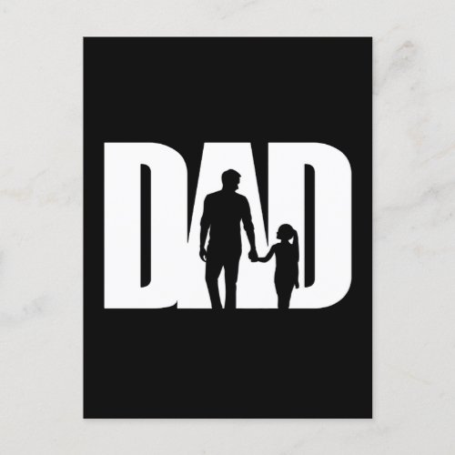 Dad With Daughter Shirt Fathers Day T_Shirt Ideas Postcard