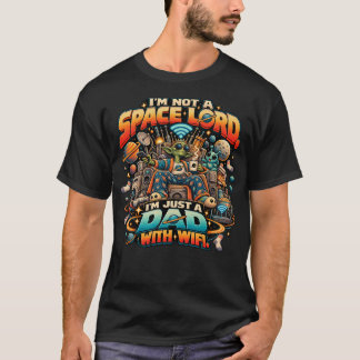Dad With WiFi Space Alien T-Shirt