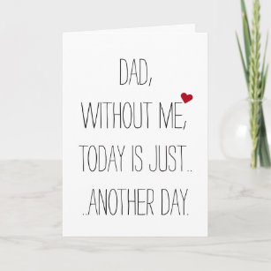  Modern Wit Funny Fathers Day Card, Fathers Day Card, Single  4.25 X 5.5 first Fathers Day Card With Envelope, Blank Inside, Happy Fathers'  Day Isn't Having Me As A Son