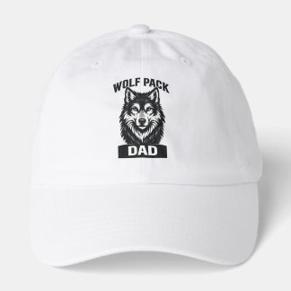 Dad wolf pack family matching baseball cap hat